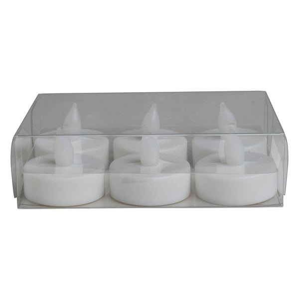 White LED Tealights, Set of 6