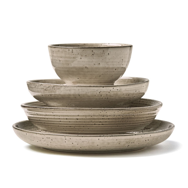 Loft Reactive Glaze Bowls, Set of 4, Latte