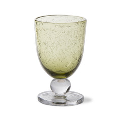 Foliage Bubble Glass Goblets, Set of 6
