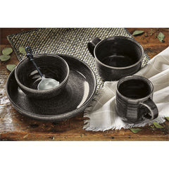 Black Loft Reactive Glaze Bowls, Set of 4