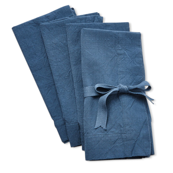 Threads Slub Napkins, Set of 4, Blue