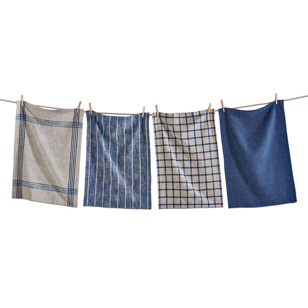 Canyon Woven Dishtowels, Set of 4, Blue