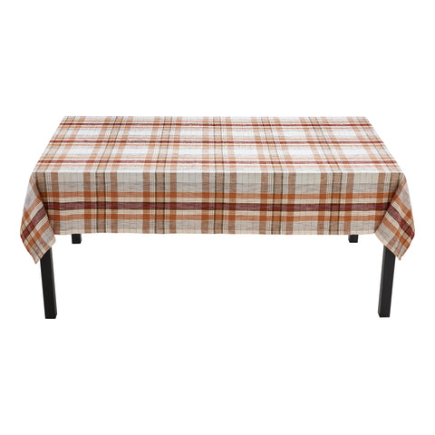 Eva Slub Weave Plaid 60x84 Tablecloth