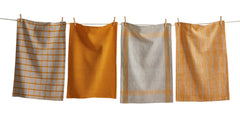Canyon Woven Dishtowels, Set of 4, Ochre