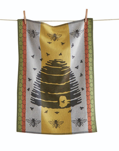 Bee Hive Jacquard Dishtowel