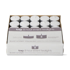 8-hour Event Tealight Candles, Box of 50