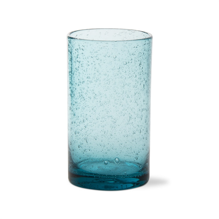 Aqua Bubble Glass Tumblers, Set of 6