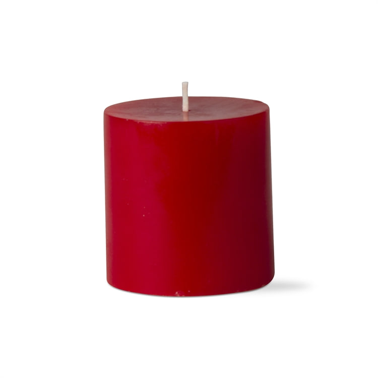 3" x 3" Red Pillar Candle
