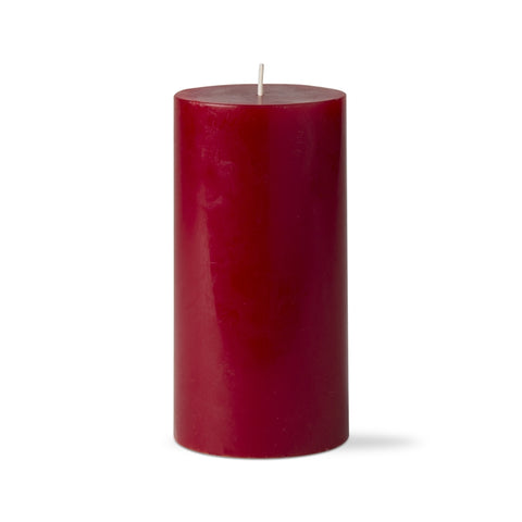 3" x 6" Cranberry Pillar Candle