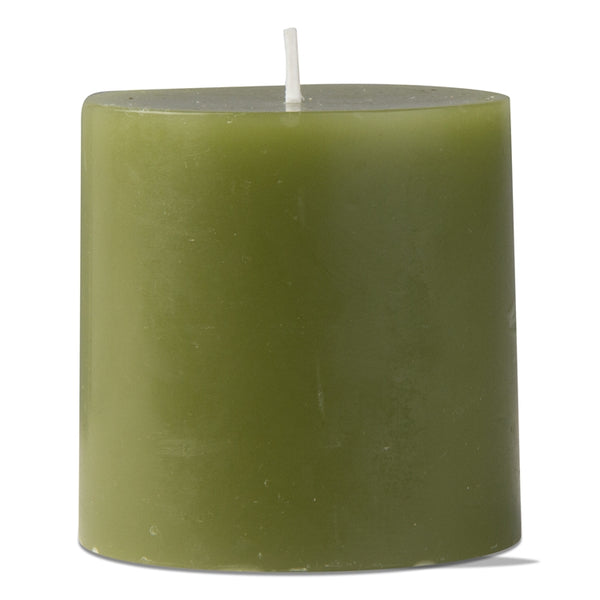 3" x 3" Olive Pillar Candle