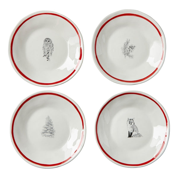 Winter Sketches Dish Assortment, Set of 4