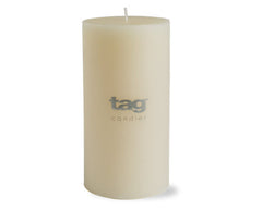 3" x 6" Ivory Chapel Candle -Tag