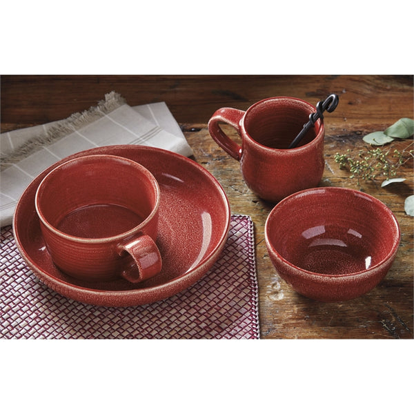 Red Loft Reactive Glaze Soup Mugs, Set of 4