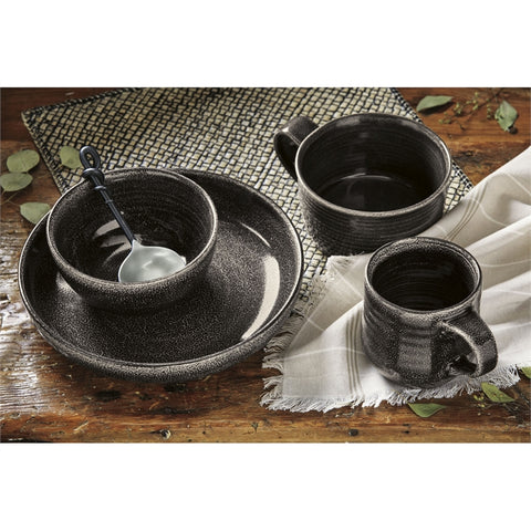 Black Loft Reactive Glaze Bowls, Set of 4