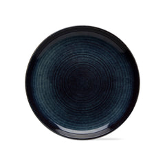 Loft Reactive Glaze 11.25" Plates, Set of 4, Midnight Blue