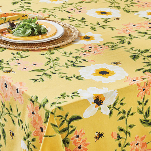 Bee Floral 60x84 Tablecloth